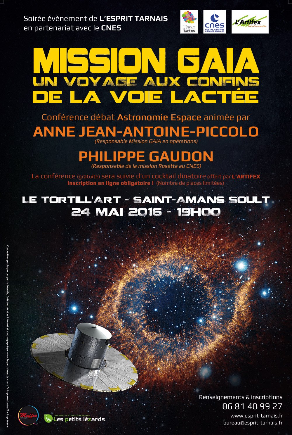 Affiche soiree Esprit tarnais CNES 2016