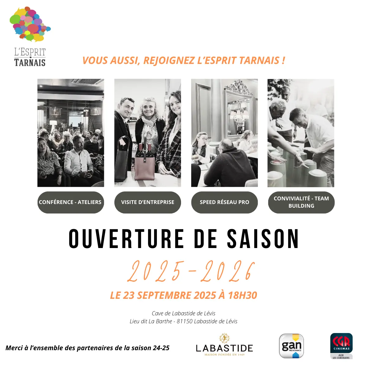 OUVERTURE DE SAISON 2025-2026