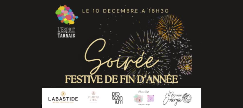 Soirée festive de fin d&rsquo;année Esprit Tarnais